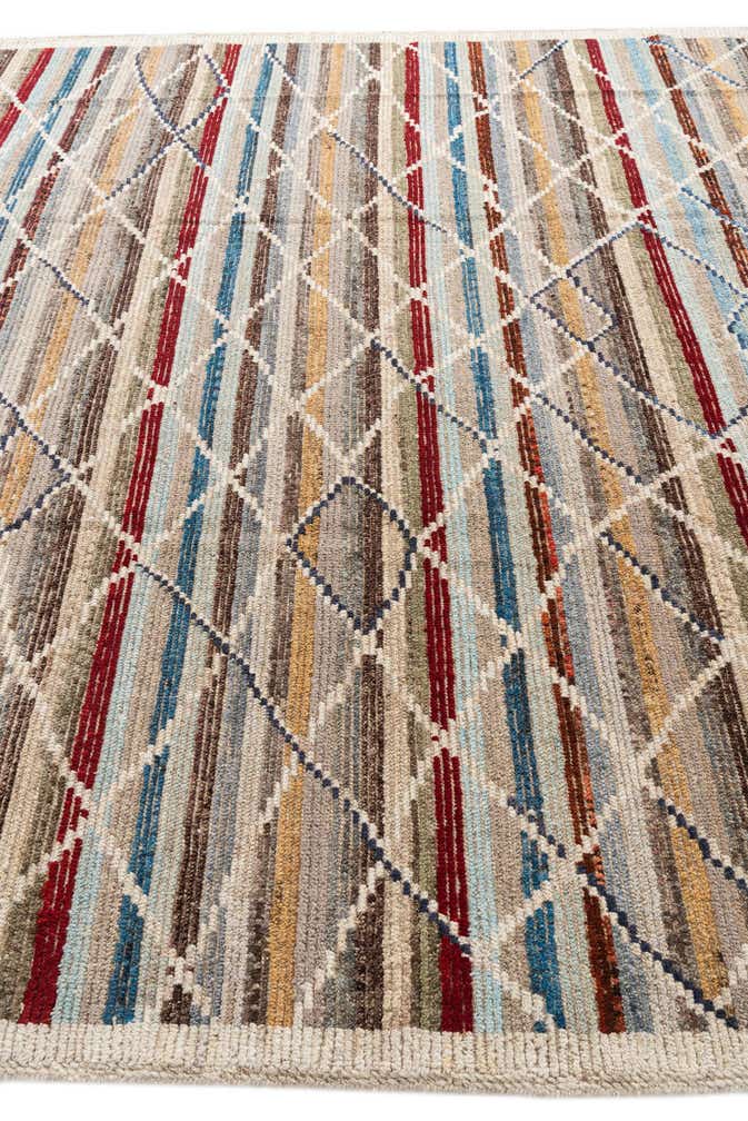 8' 6 x 10' 7 Hand Knotted Moroccan Wool Rug