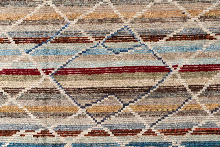 8' 6 x 10' 7 Hand Knotted Moroccan Wool Rug