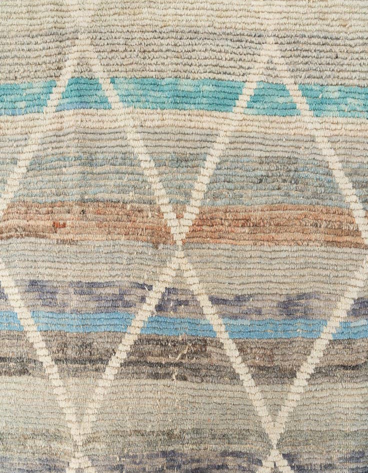 Detail image of 8' 1 x 10' 2  Hand Knotted Moroccan Wool Rug