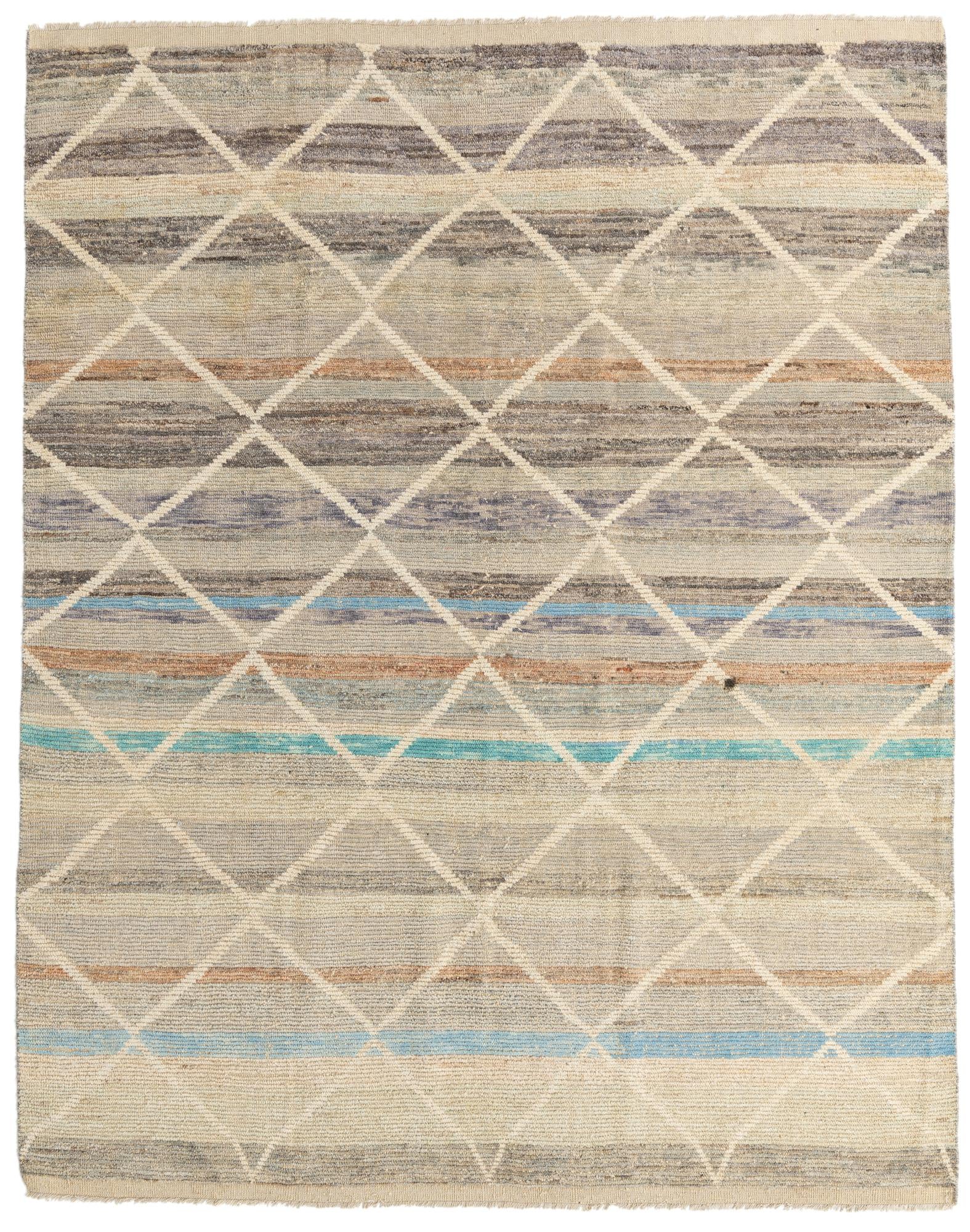 8' 1 x 10' 2 Hand Knotted Moroccan Wool Rug
