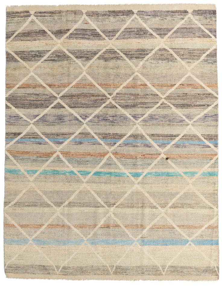 Detail image of 8' 1 x 10' 2 Hand Knotted Moroccan Wool Rug