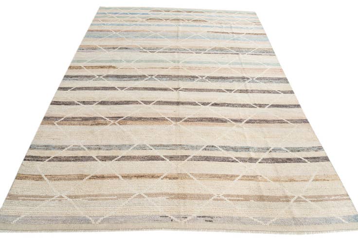 Detail image of 9' x 12' 7 Hand Knotted Moroccan Wool Rug