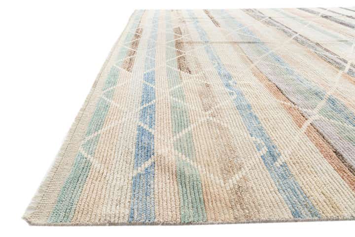 9' x 12' 7 Hand Knotted Moroccan Wool Rug