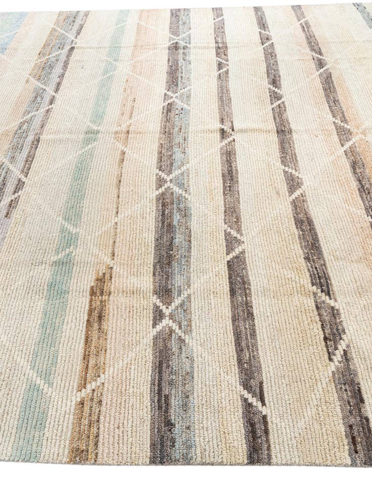 Detail image of 9' x 12' 7  Hand Knotted Moroccan Wool Rug