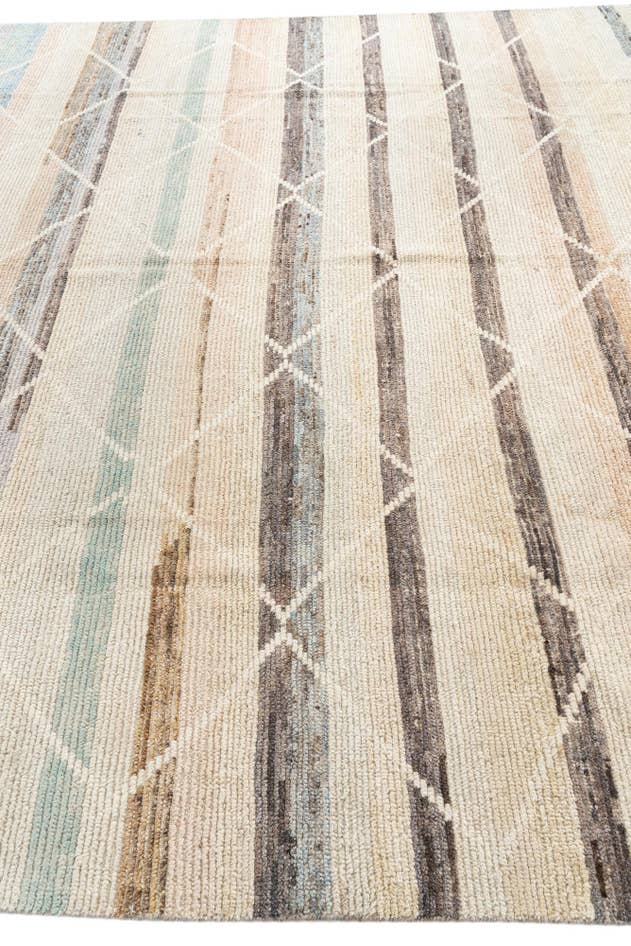Detail image of 9' x 12' 7 Hand Knotted Moroccan Wool Rug