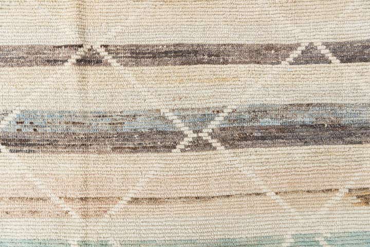 9' x 12' 7 Hand Knotted Moroccan Wool Rug