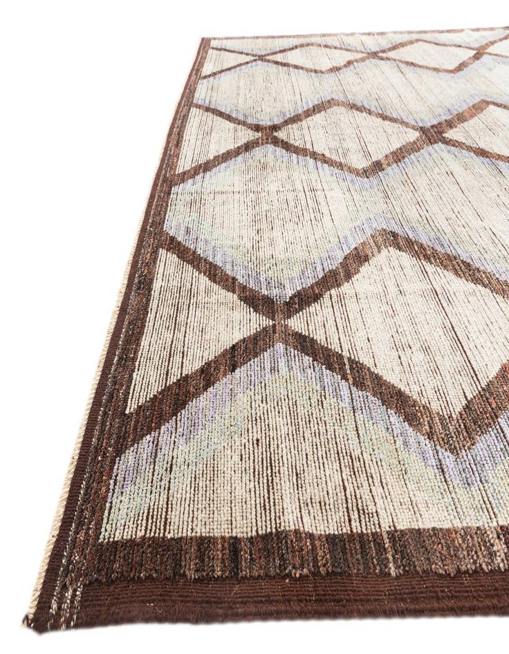 Detail image of 9' 5 x 12' 4  Hand Knotted Moroccan Wool Rug