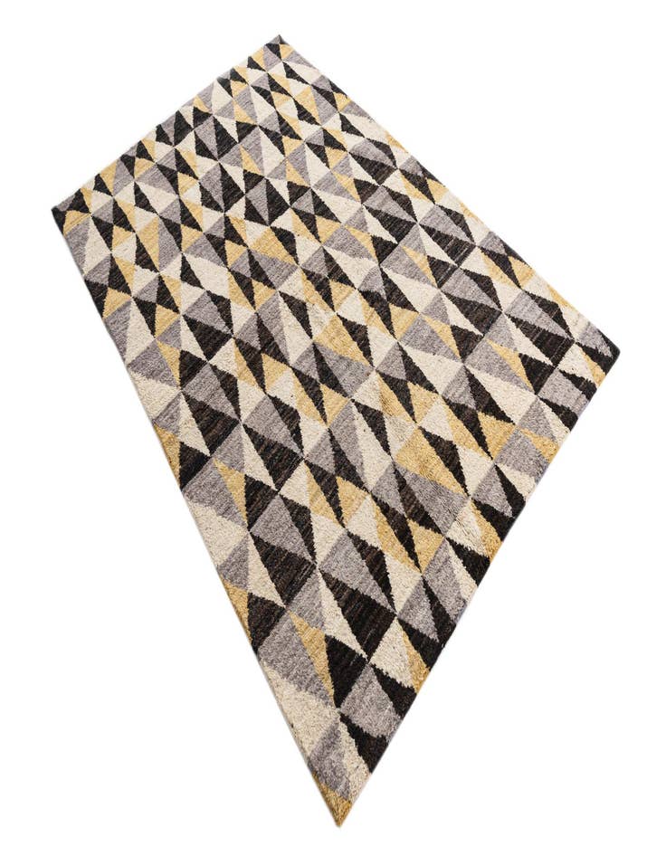 Detail image of 5' x 7' 8  Hand Knotted Moroccan Wool Rug