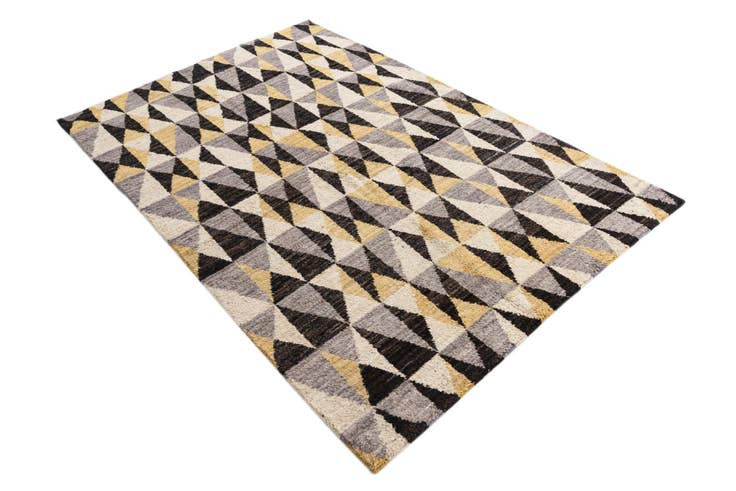 Detail image of 5' x 7' 8 Hand Knotted Moroccan Wool Rug