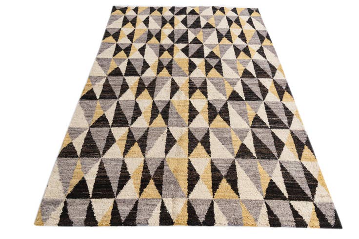 Detail image of 5' x 7' 8 Hand Knotted Moroccan Wool Rug