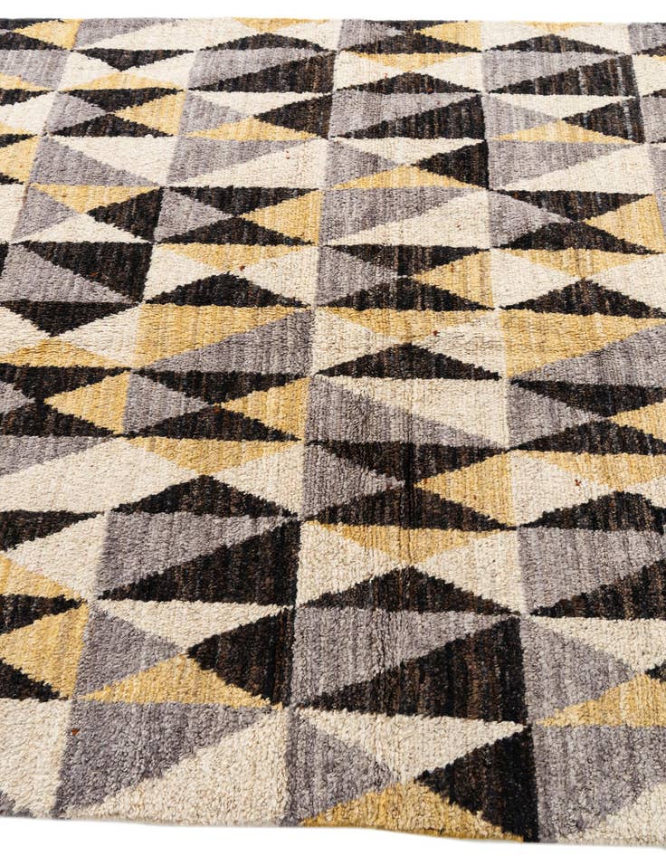 Detail image of 5' x 7' 8  Hand Knotted Moroccan Wool Rug