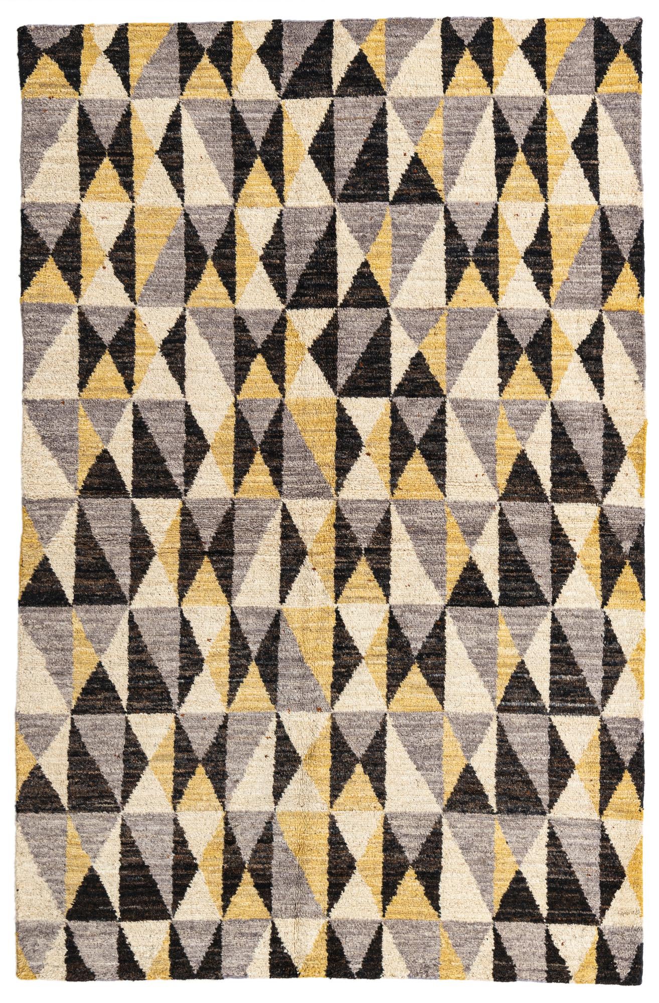 5' x 7' 8 Hand Knotted Moroccan Wool Rug