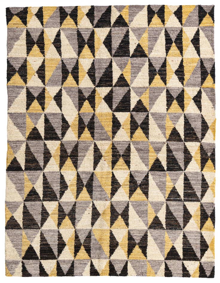Detail image of 5' x 7' 8 Hand Knotted Moroccan Wool Rug
