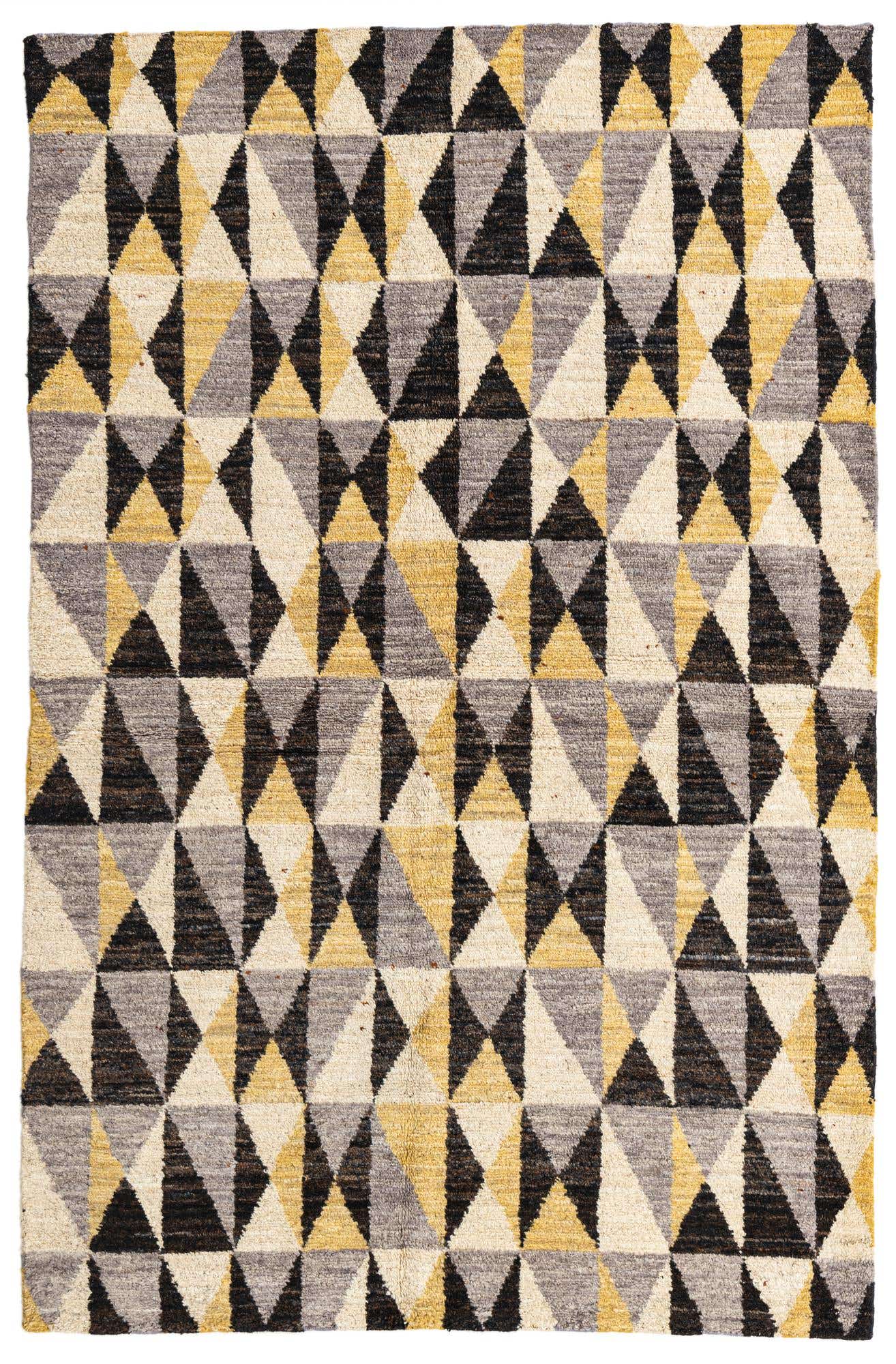 5' x 7' 8 Hand Knotted Moroccan Wool Rug