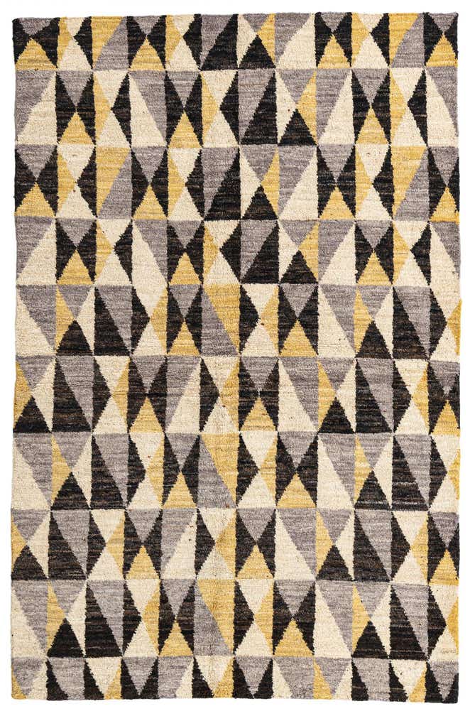 5' x 7' 8 Hand Knotted Moroccan Wool Rug