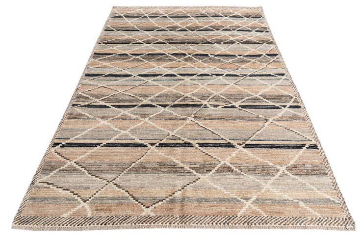 Detail image of 6' x 9' 3 Hand Knotted Moroccan Wool Rug