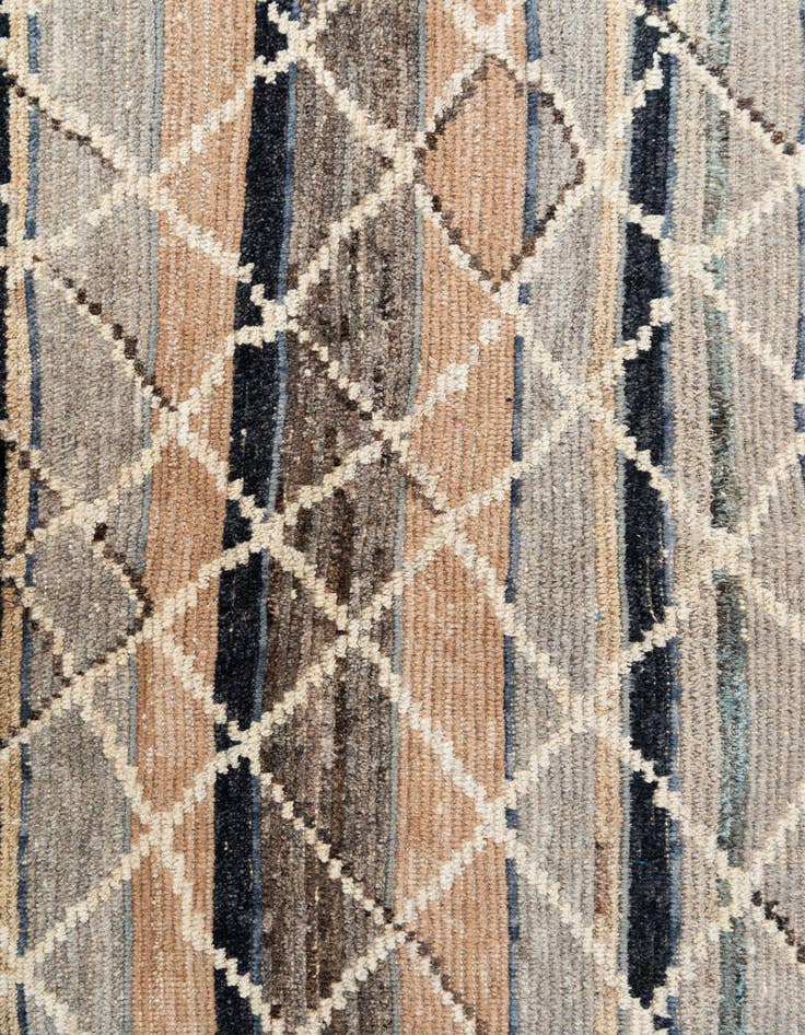 Detail image of 6' x 9' 3  Hand Knotted Moroccan Wool Rug