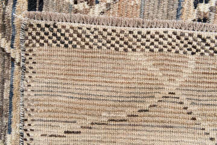 6' x 9' 3 Hand Knotted Moroccan Wool Rug