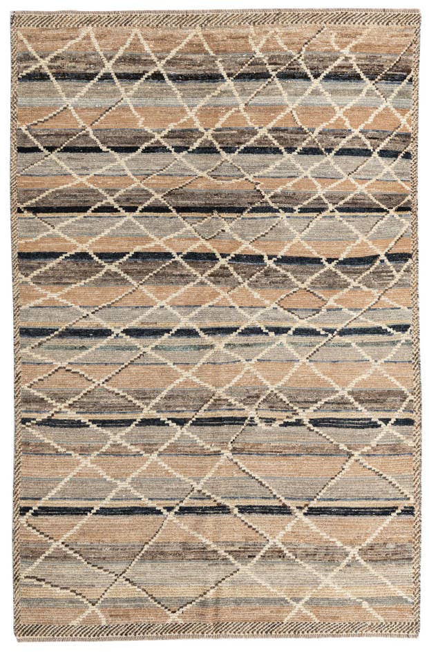 Detail image of 6' x 9' 3 Hand Knotted Moroccan Wool Rug