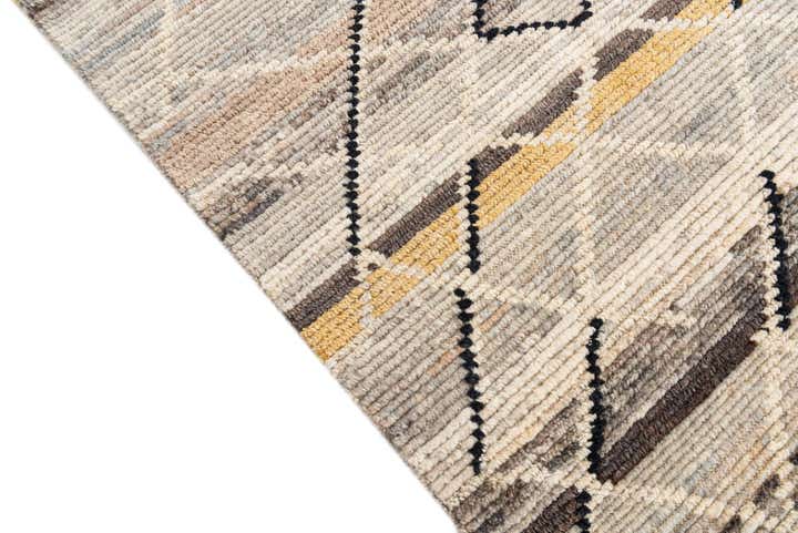 5' 9 x 9' 3 Hand Knotted Moroccan Wool Rug