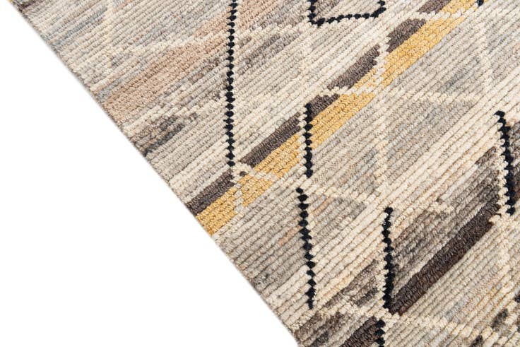 Detail image of 5' 9 x 9' 3 Hand Knotted Moroccan Wool Rug
