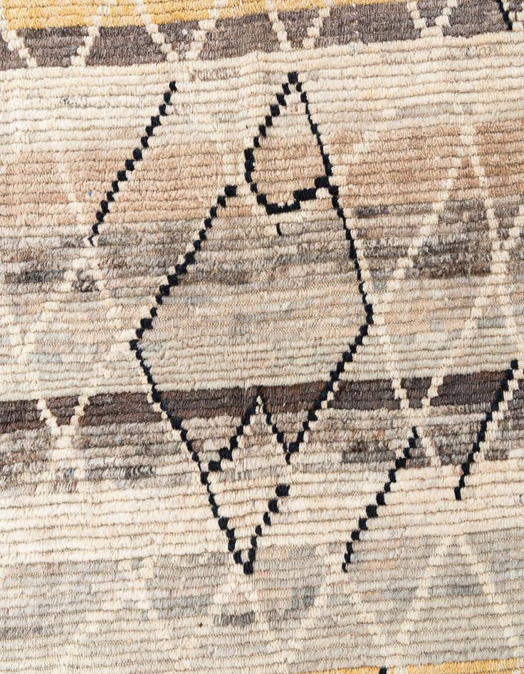 Detail image of 5' 9 x 9' 3  Hand Knotted Moroccan Wool Rug