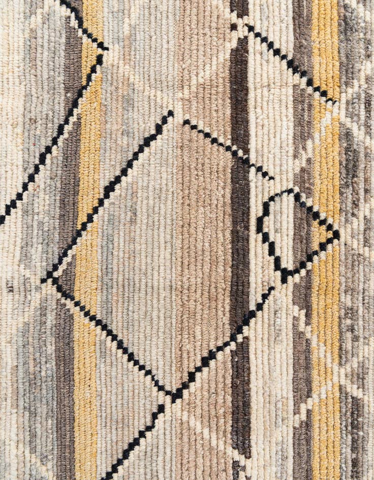 Detail image of 5' 9 x 9' 3  Hand Knotted Moroccan Wool Rug