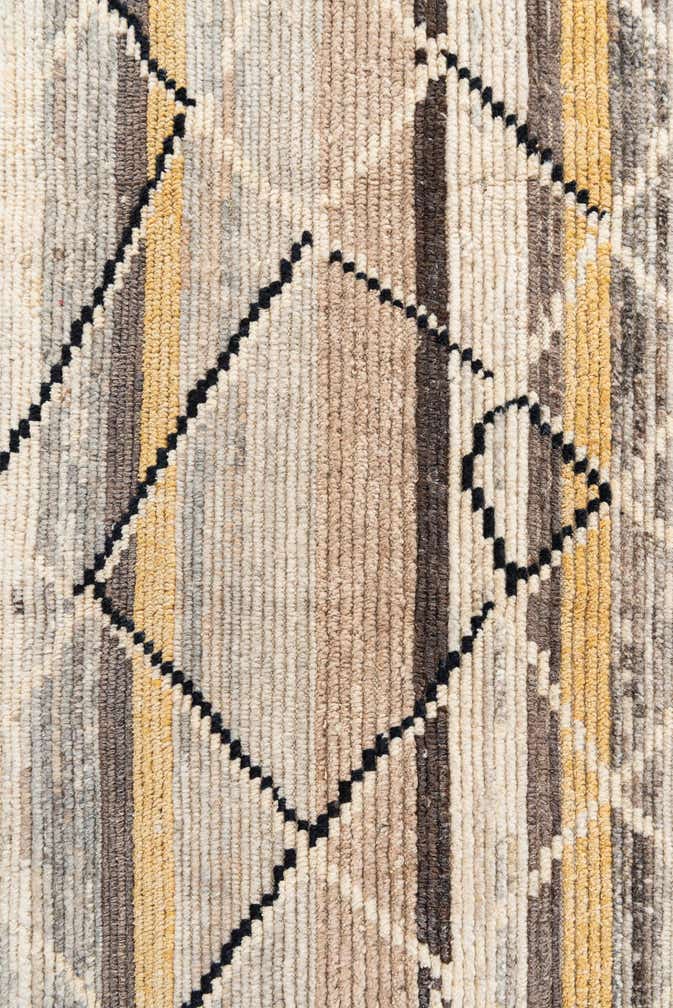 5' 9 x 9' 3 Hand Knotted Moroccan Wool Rug
