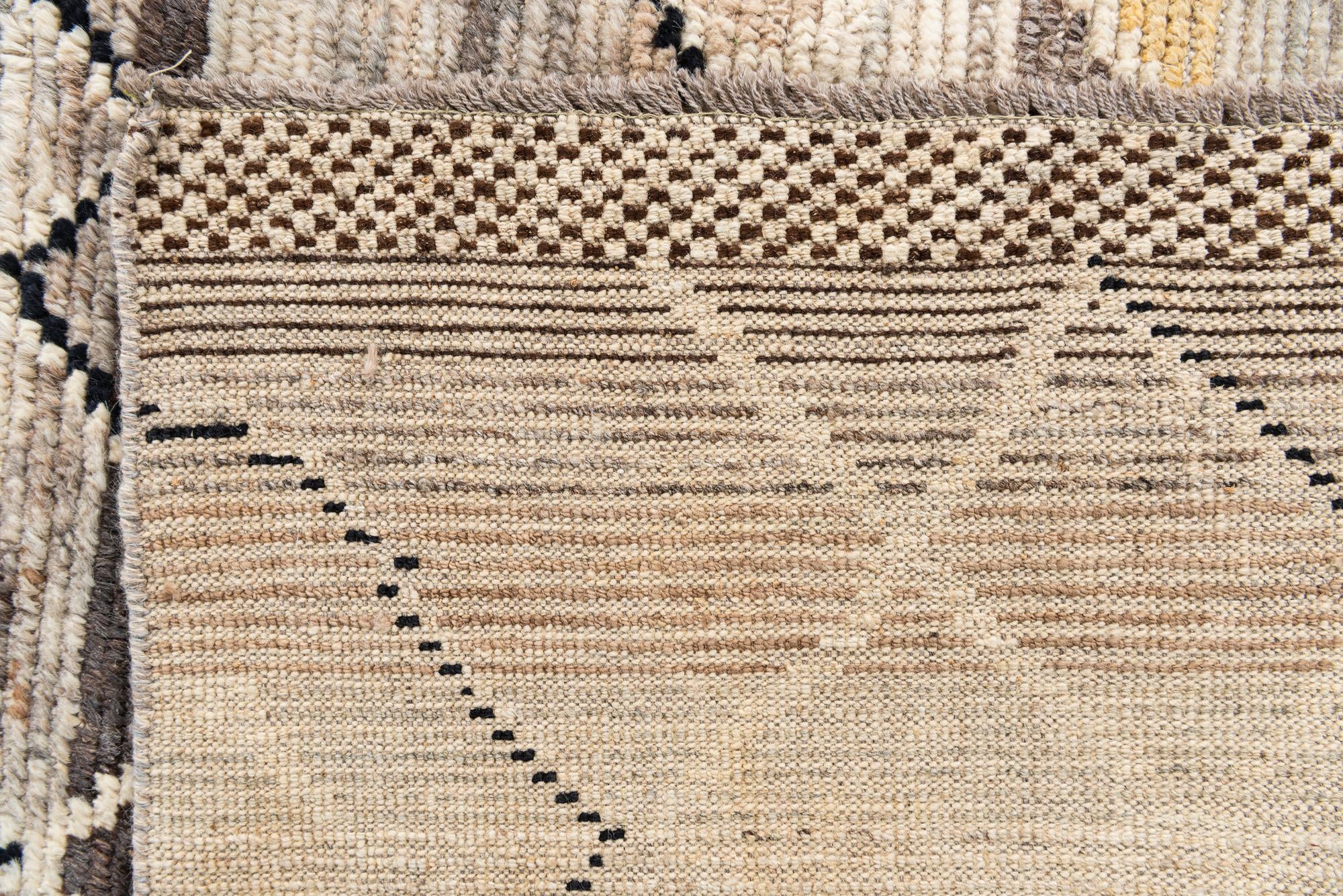 5' 9 x 9' 3 Hand Knotted Moroccan Wool Rug