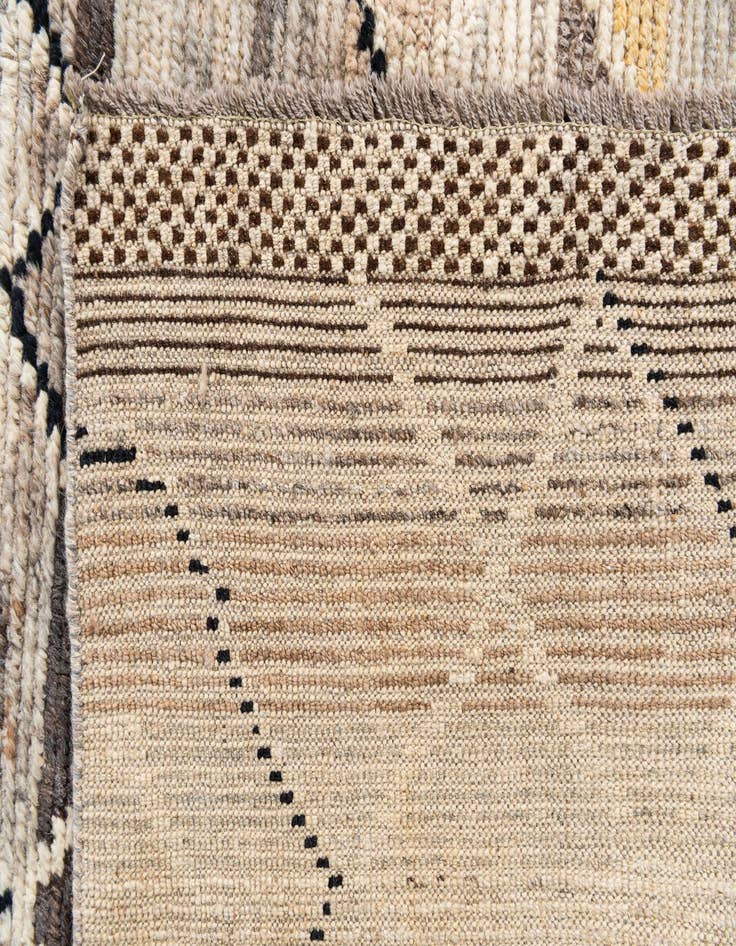 Detail image of 5' 9 x 9' 3  Hand Knotted Moroccan Wool Rug