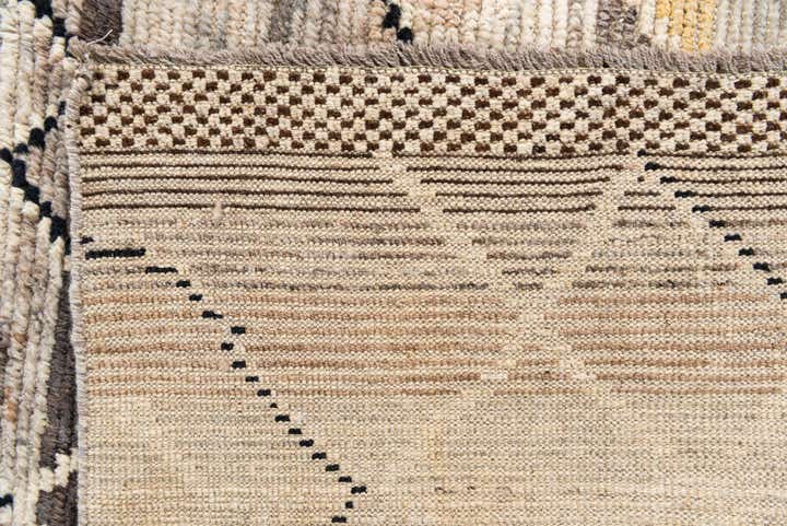 5' 9 x 9' 3 Hand Knotted Moroccan Wool Rug