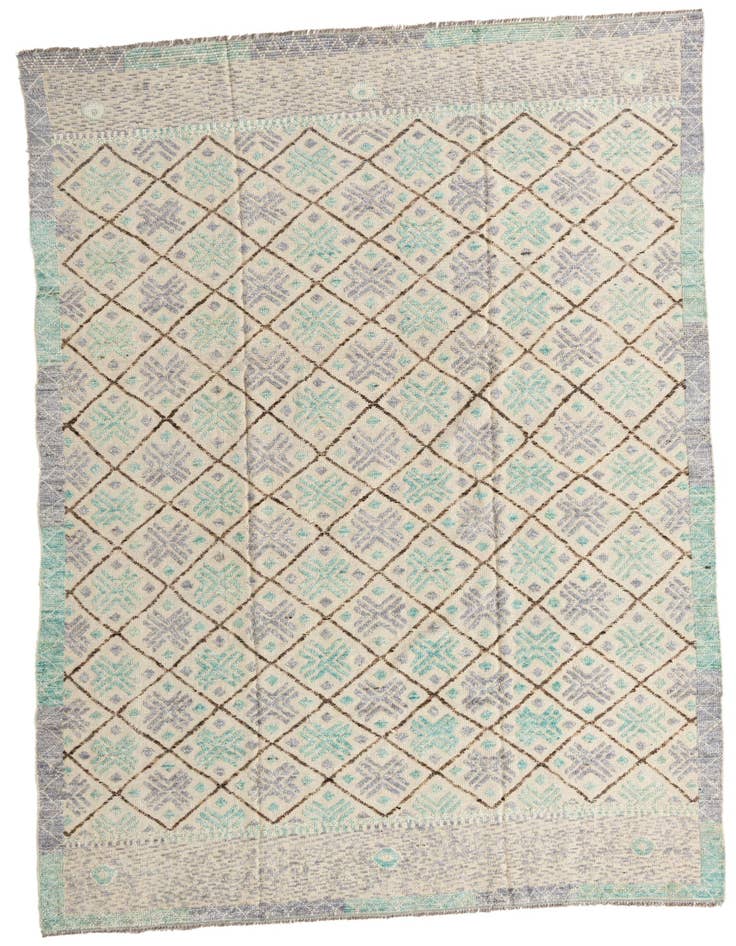 Detail image of 7' 5 x 10' 2 Hand Knotted Moroccan Wool Rug