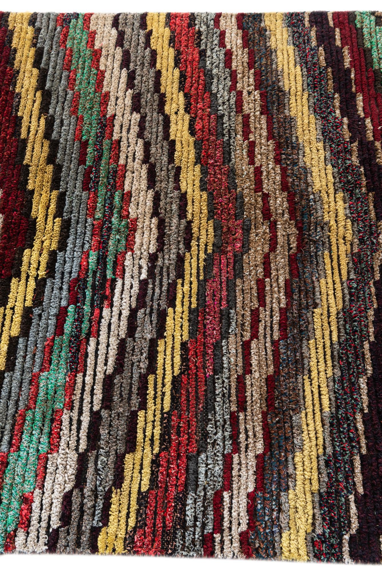 3' 10 x 5' 10 Hand Knotted Moroccan Wool Rug