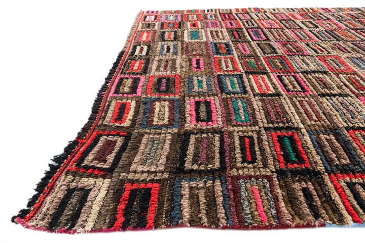 6' x 9' 10 Hand Knotted Moroccan Wool Rug
