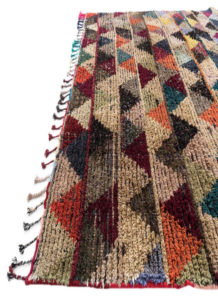6' 1 x 9' 8 Hand Knotted Moroccan Wool Rug