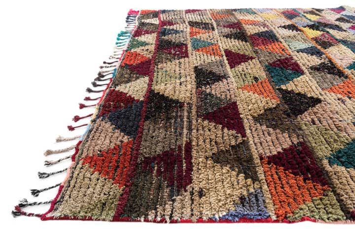 6' 1 x 9' 8 Hand Knotted Moroccan Wool Rug