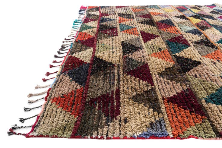 Detail image of 6' 1 x 9' 8 Hand Knotted Moroccan Wool Rug