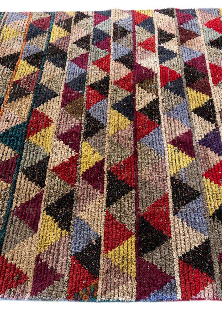 6' 1 x 9' 8 Hand Knotted Moroccan Wool Rug