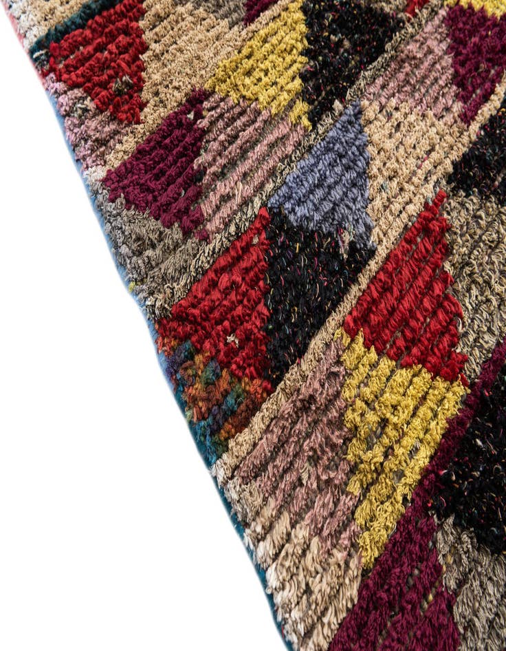 Detail image of 6' 1 x 9' 8  Hand Knotted Moroccan Wool Rug