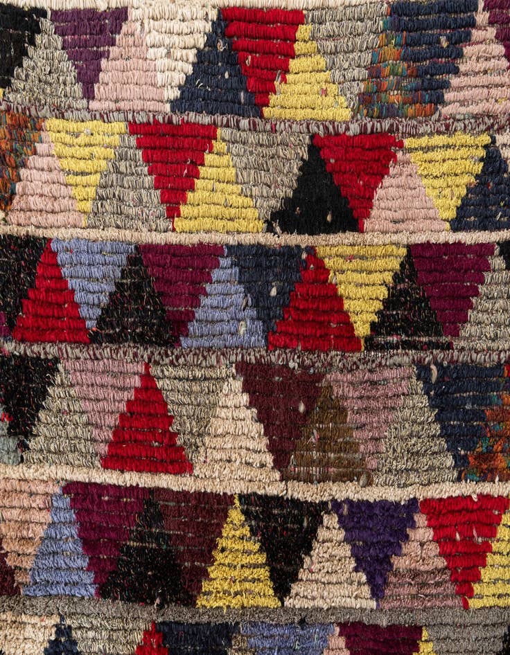 Detail image of 6' 1 x 9' 8  Hand Knotted Moroccan Wool Rug