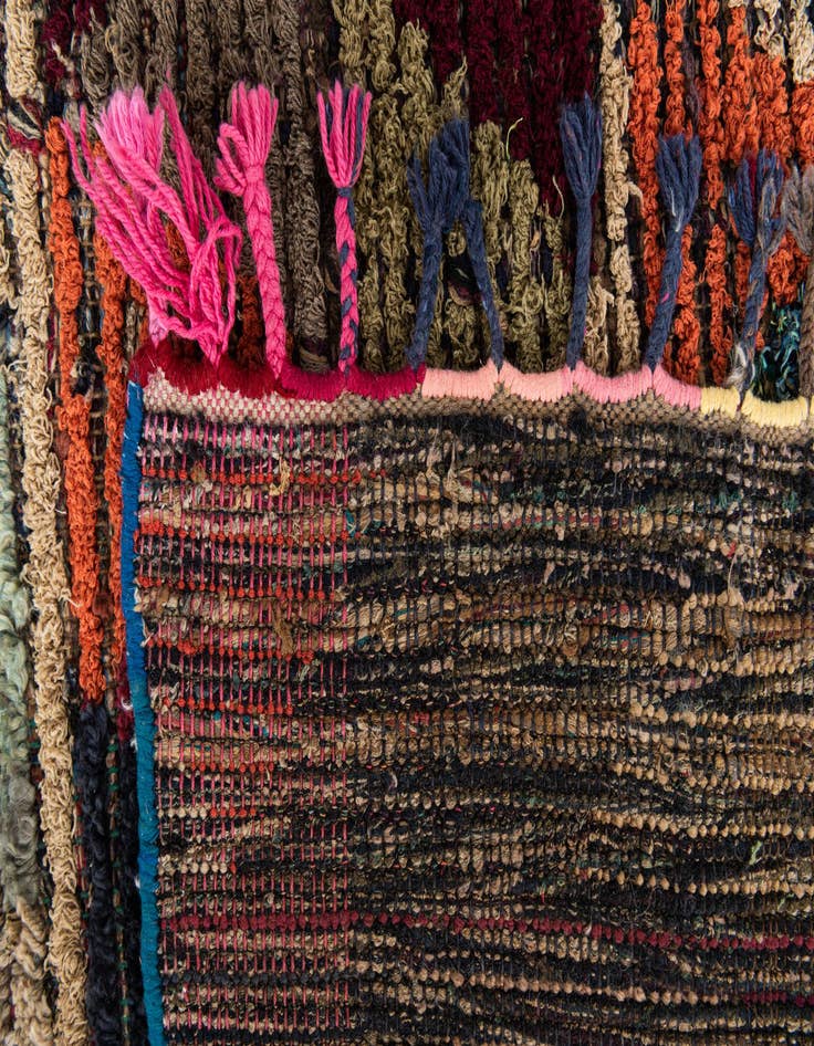 Detail image of 6' 1 x 9' 8  Hand Knotted Moroccan Wool Rug