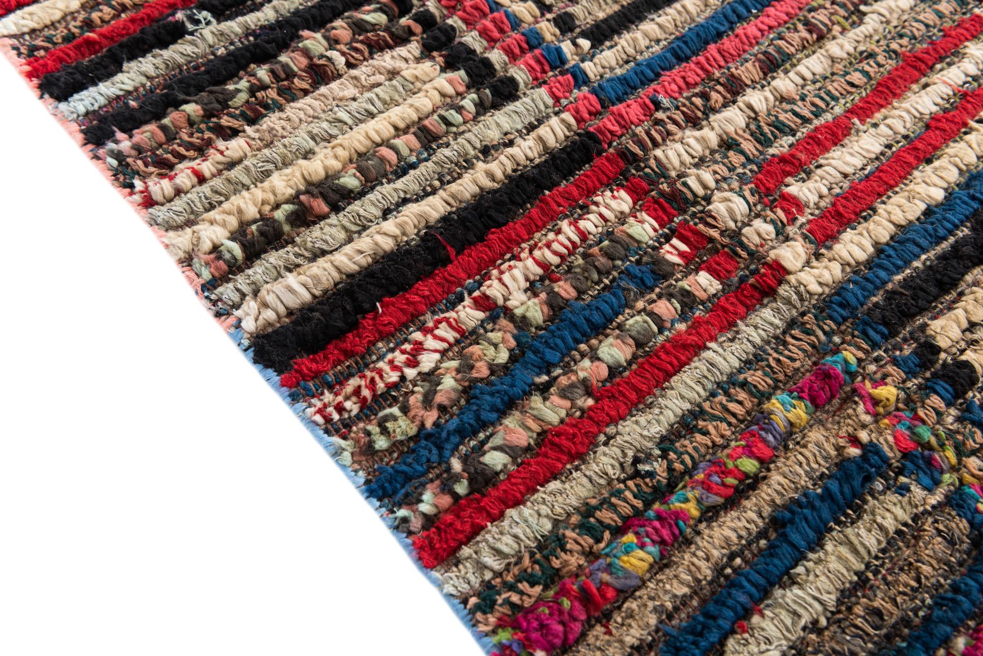6' 3 x 9' 6 Hand Knotted Moroccan Wool Rug