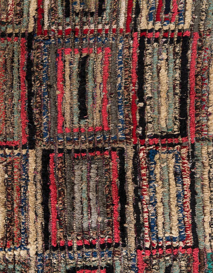 Detail image of 6' 3 x 9' 6  Hand Knotted Moroccan Wool Rug
