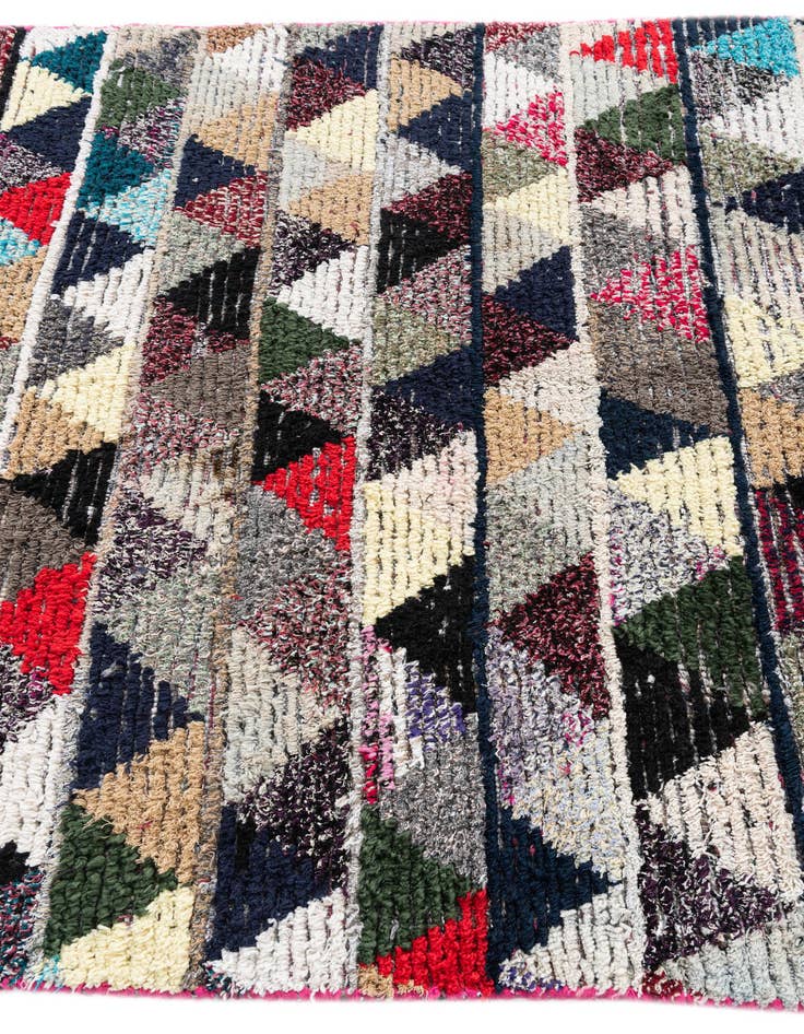 Detail image of 5' 4 x 8'  Hand Knotted Moroccan Wool Rug