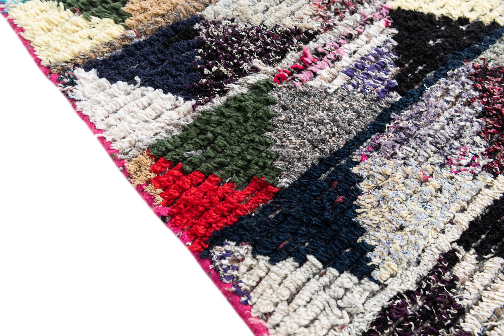 5' 4 x 8' Hand Knotted Moroccan Wool Rug