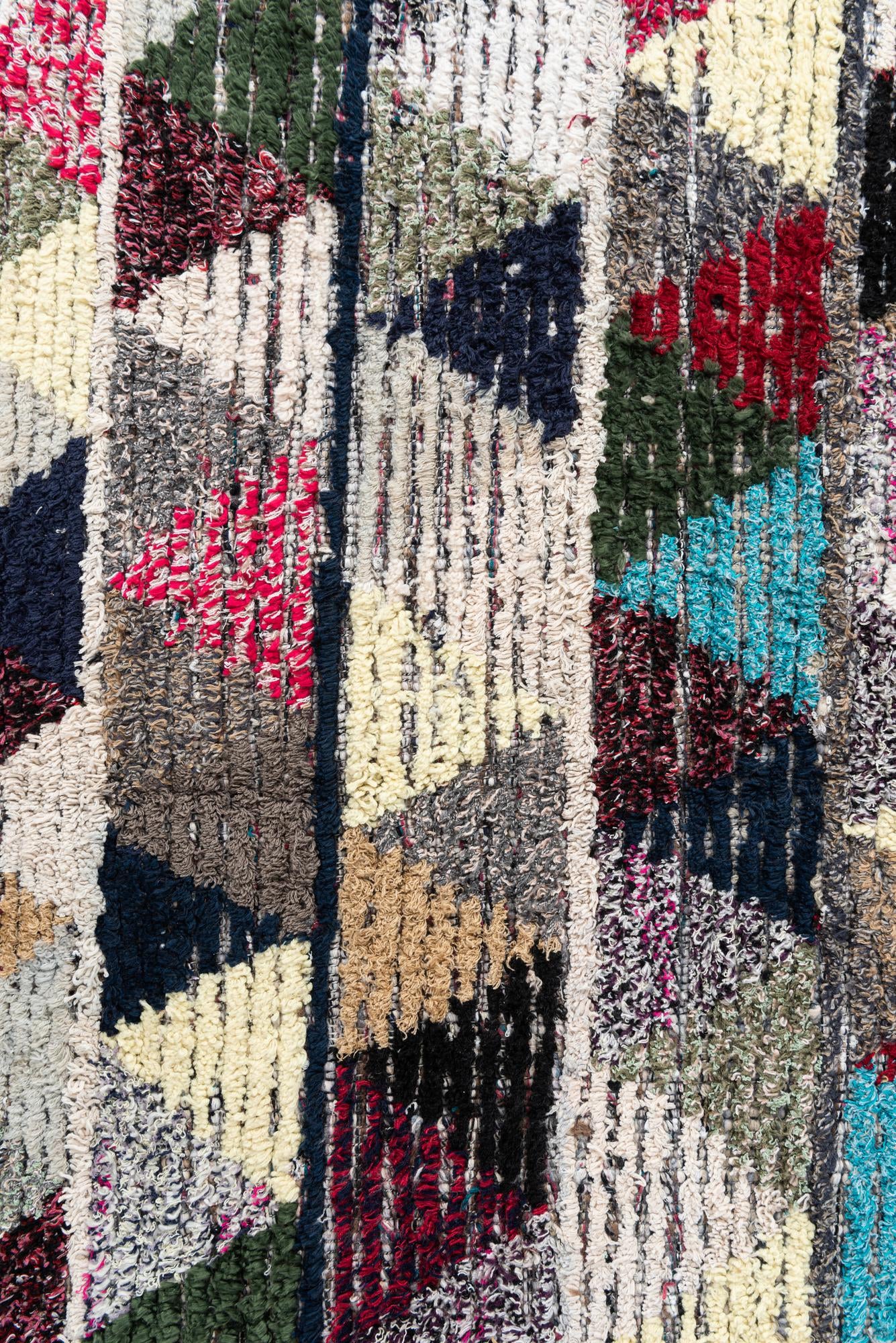 5' 4 x 8' Hand Knotted Moroccan Wool Rug