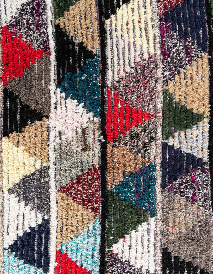 Detail image of 5' 4 x 8'  Hand Knotted Moroccan Wool Rug