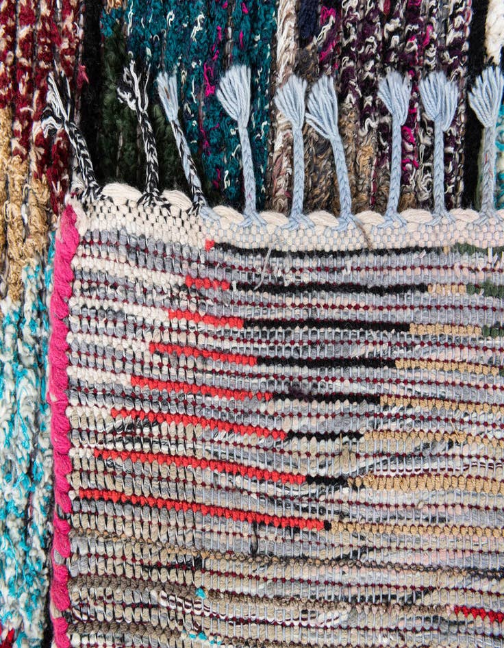 Detail image of 5' 4 x 8'  Hand Knotted Moroccan Wool Rug