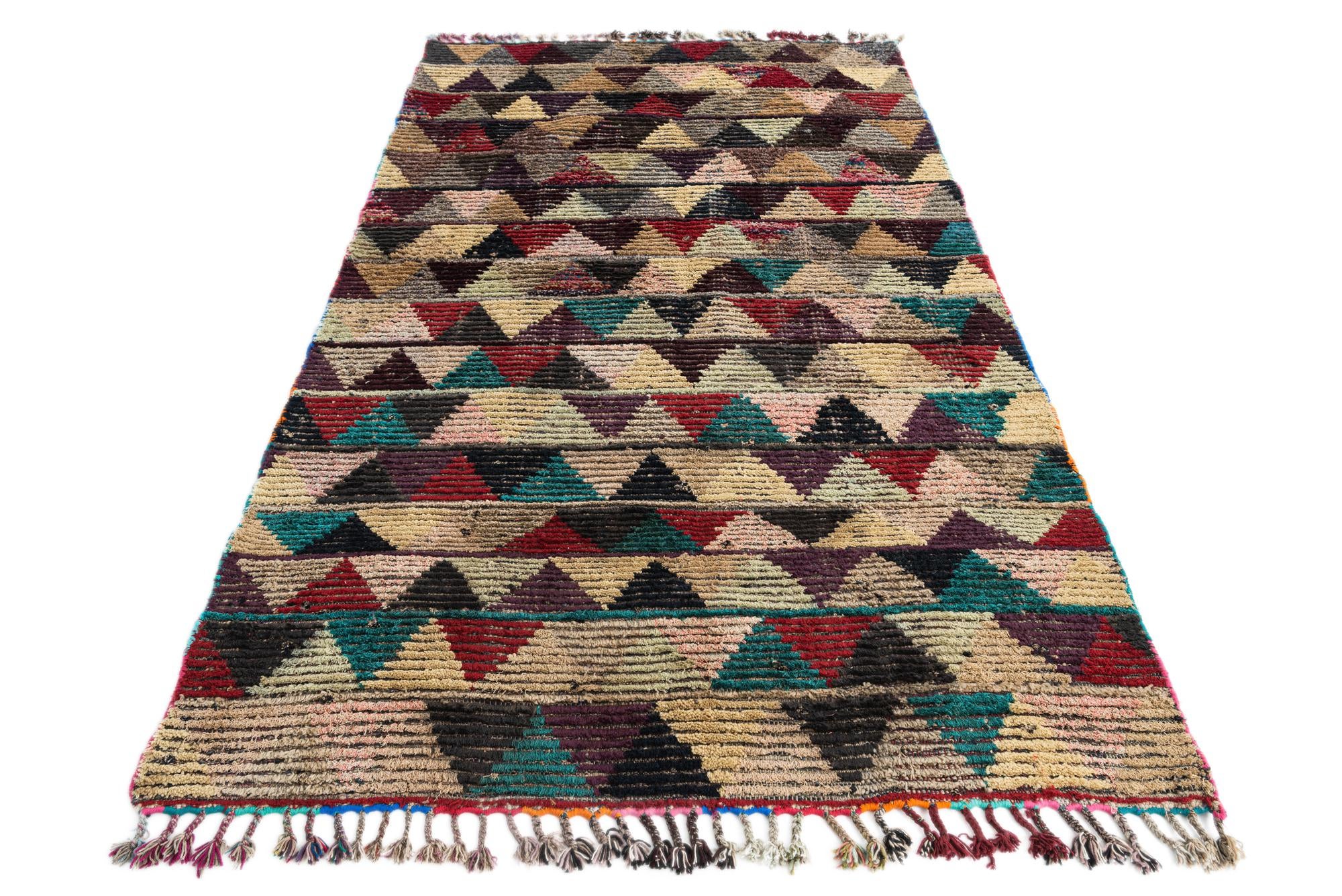 5' x 8' 5 Hand Knotted Moroccan Wool Rug