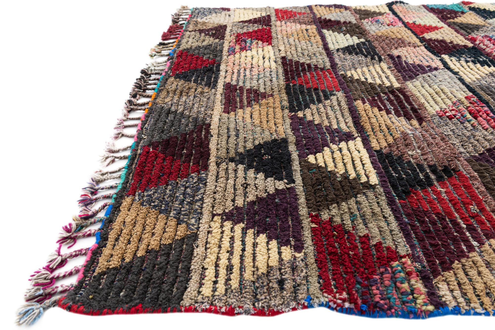 5' x 8' 5 Hand Knotted Moroccan Wool Rug